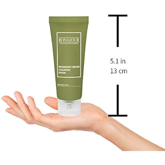 BONAJOUR [] ORGANIC MUGWORT & GREEN TEA CALMING GENTLE CLAY MASK - NOURISHING & DEEP MOISTURIZING & SOOTHING 1.9 FL. OZ - 55 ML - Image 4